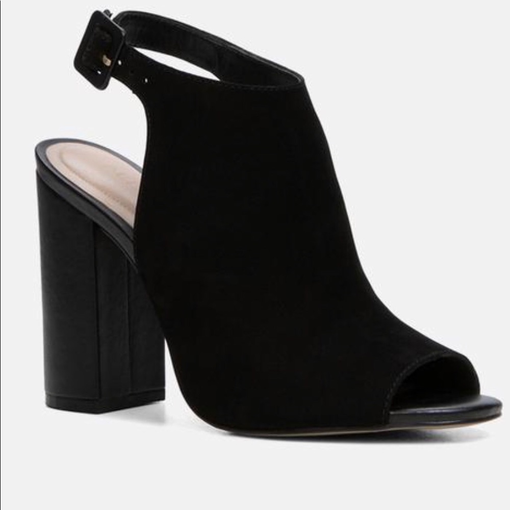 Aldo black block heels